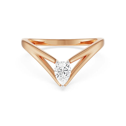 V Maria Diamond Band Front view