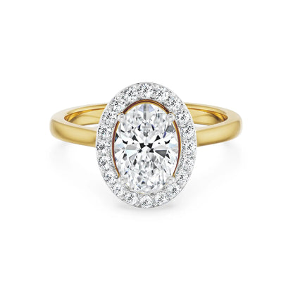 Ivana Halo Engagement Ring front view