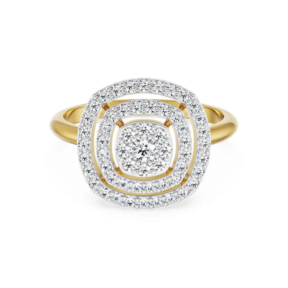 Mavis Clustered Diamond Ring front view