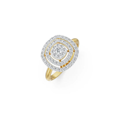 Mavis Clustered Diamond Ring top view