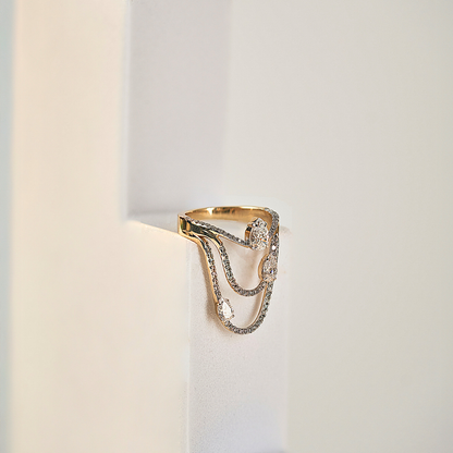 Three Pear Lab Grown Diamond Cocktail Ring