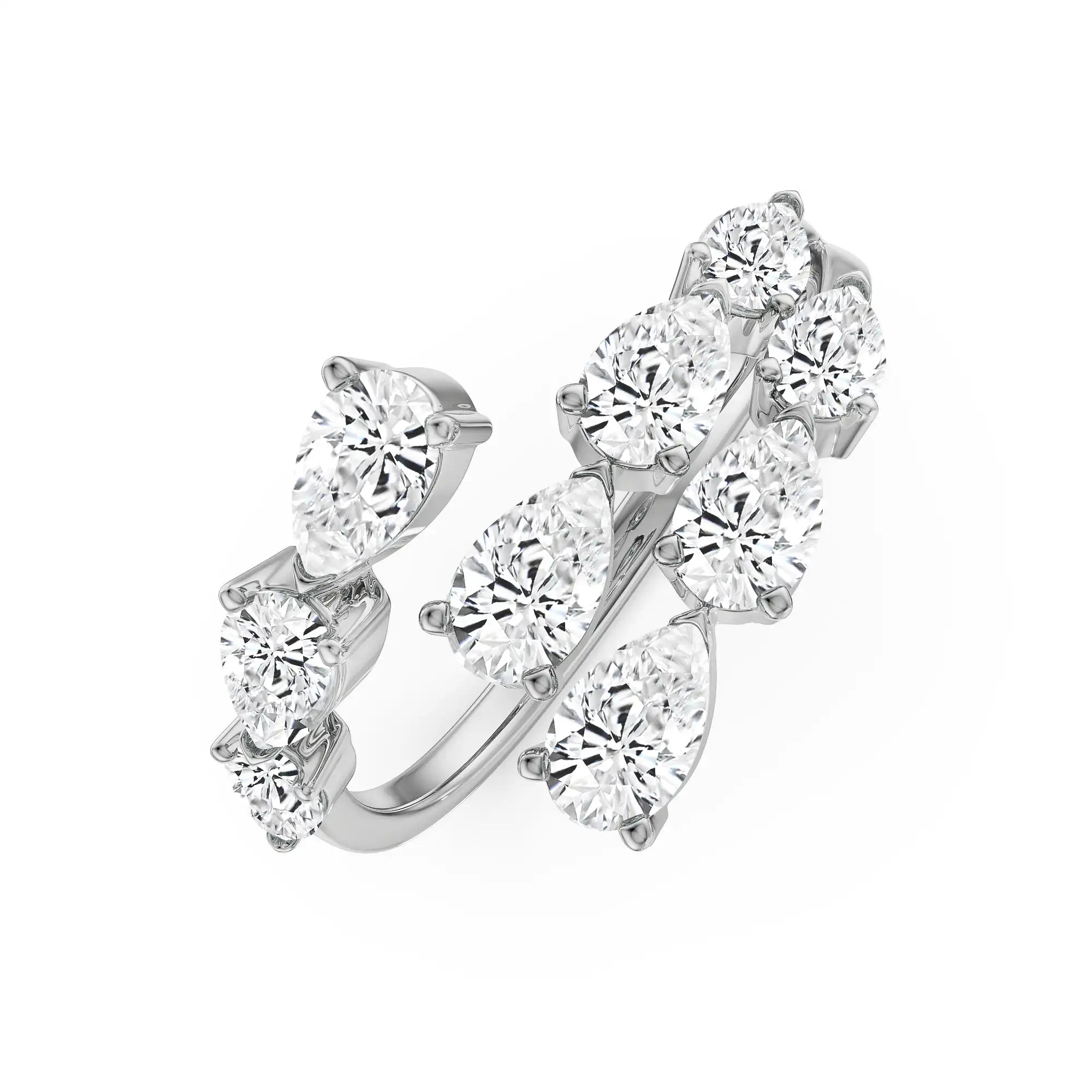 Pear Lab Grown Diamond Cocktail Band_in-stock