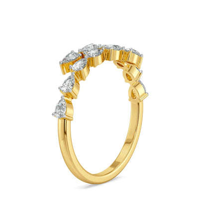 Pearluxe Lab Grown Diamond Ring - side view