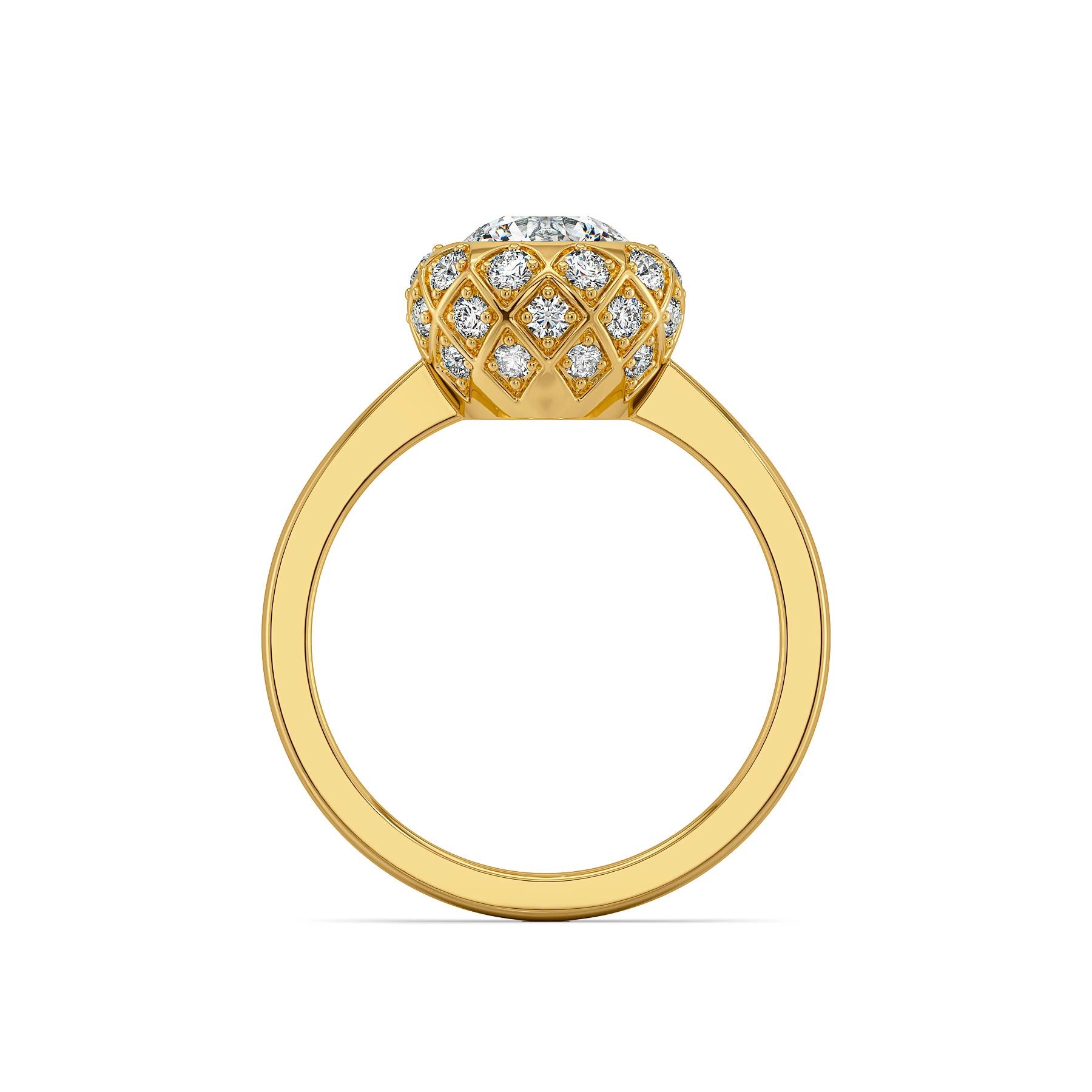 Dahlia Dream Lab Grown Diamond Ring - back view