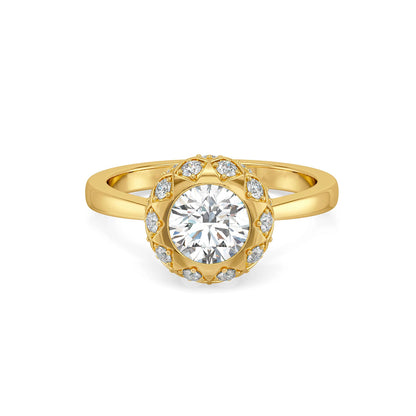 Dahlia Dream Lab Grown Diamond Ring - front view