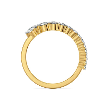 Prush Arc Lab Grown Diamond Ring - back view