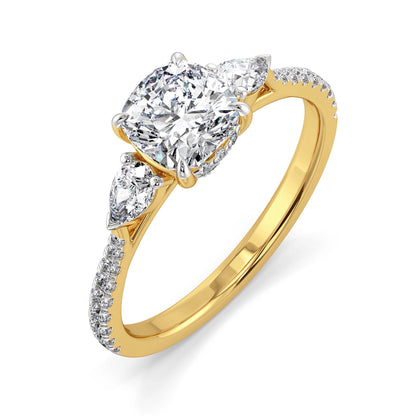 Trimora Muse Lab Grown Diamond Ring - top view