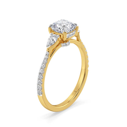 Trimora Muse Lab Grown Diamond Ring - side view