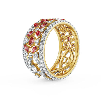 Convertible Tira Lab Grown Diamond Ring - top view