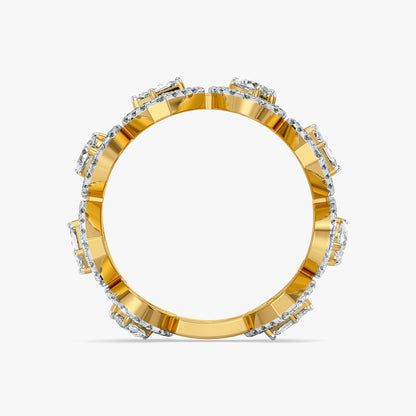 The Halo Vault Lab Grown Diamond Ring - back view