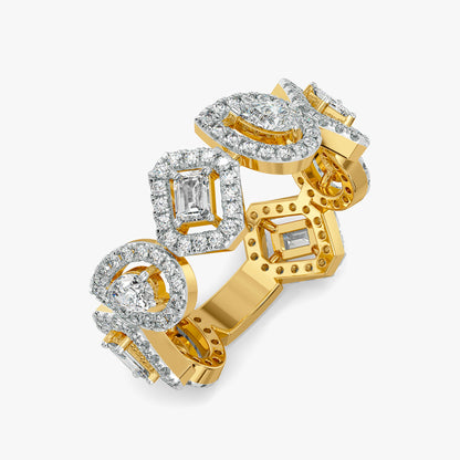 The Halo Vault Lab Grown Diamond Ring - top view