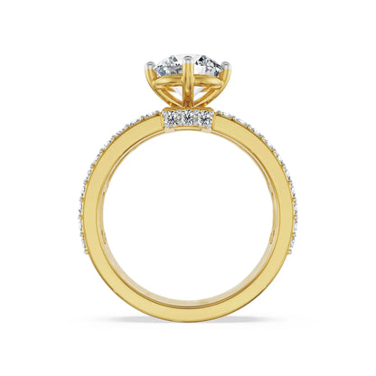 Pixie Glow Lab Grown Diamond Ring - back view