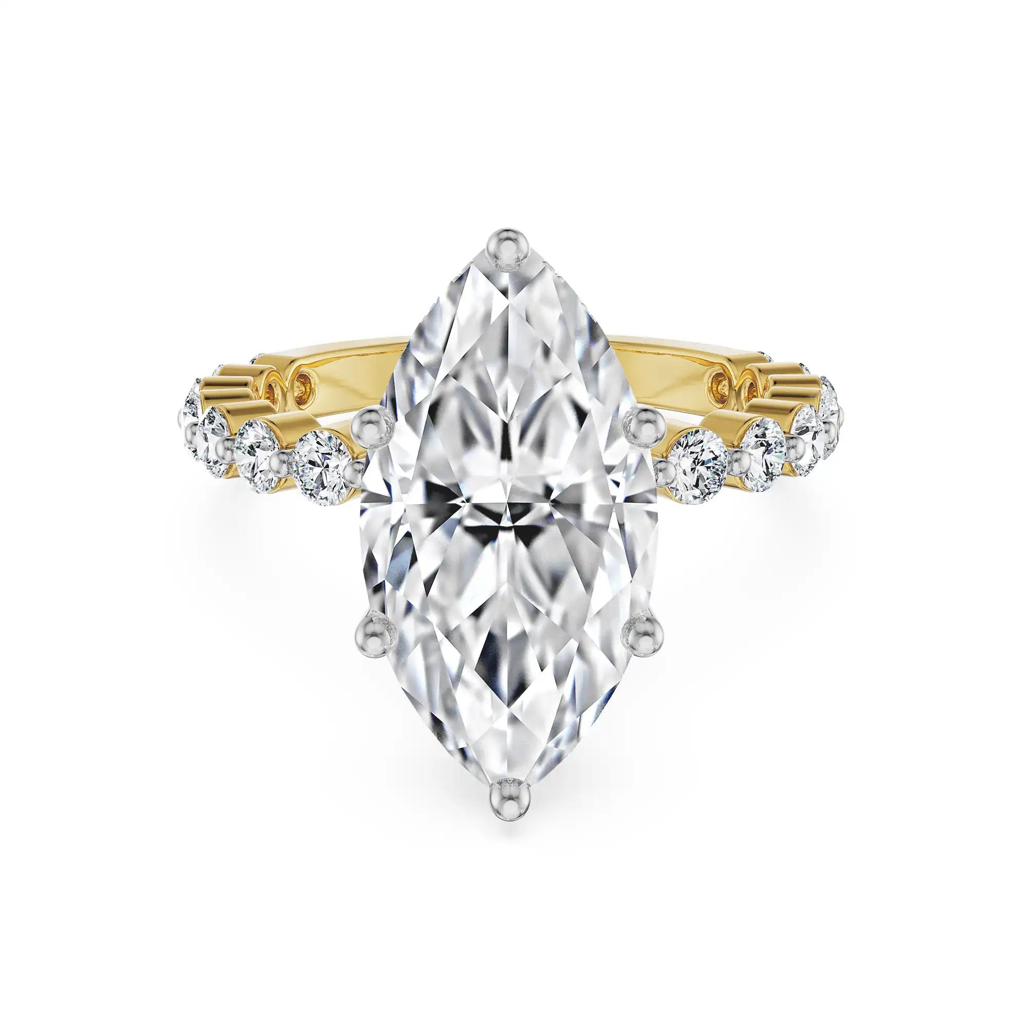 Marquessa Lab Grown Diamond Ring - front view in 9KT