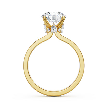 Grandure Lab Grown Diamond Engagement Ring - back view