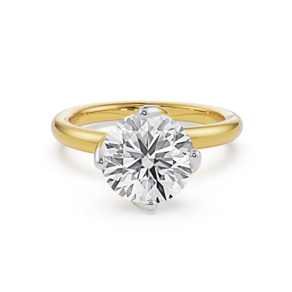 Twist Lab Grown Diamond Solitaire Ring - front view