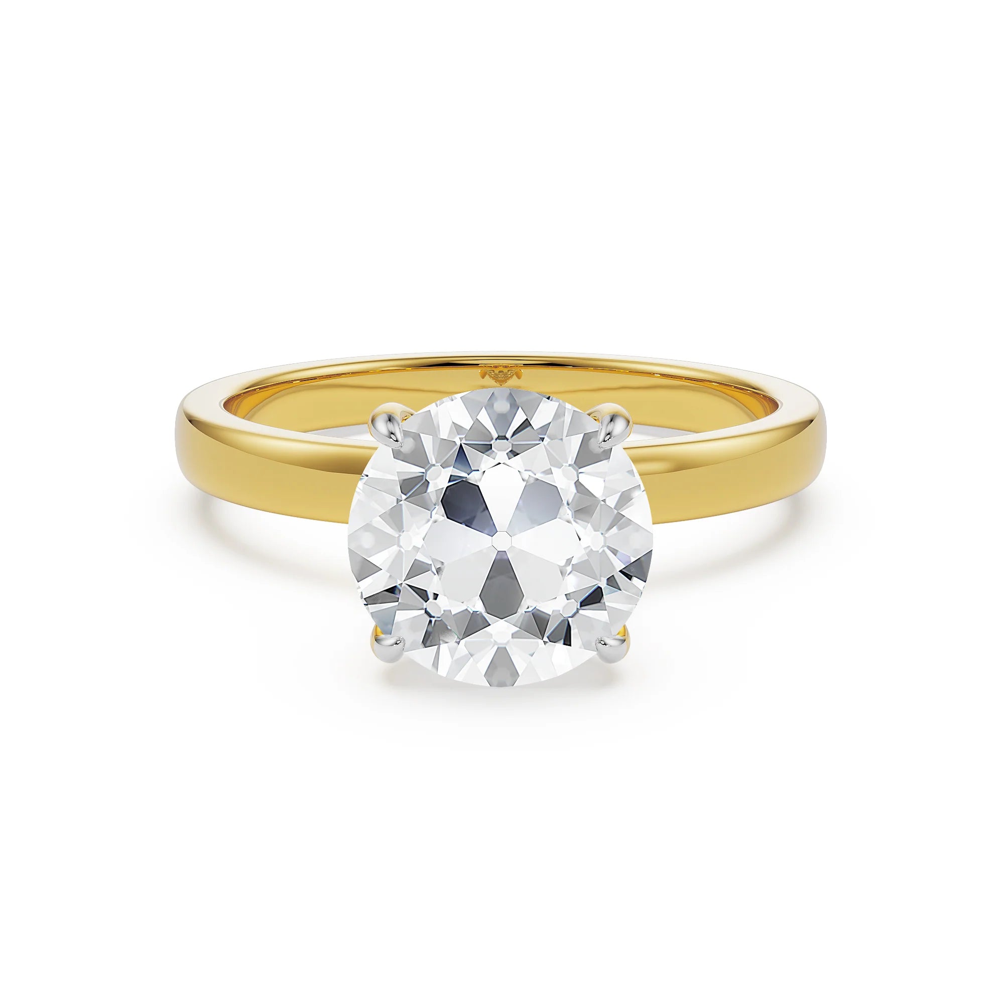 Grace Hidden Halo Lab Grown Diamond Ring - front view in 9KT