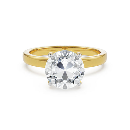 Grace Hidden Halo Lab Grown Diamond Ring - front view in 9KT