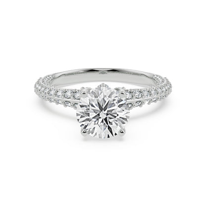 Shimmer Lab Grown Diamond Solitaire Ring - front view