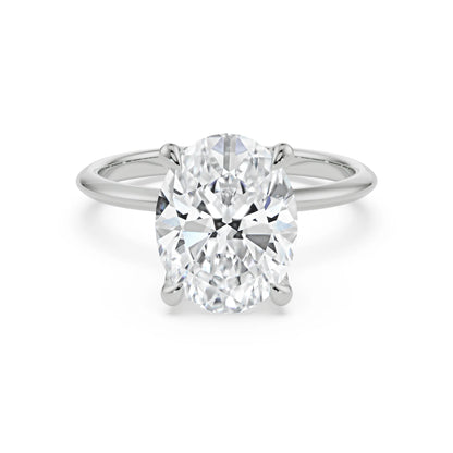 Kate Lab Grown Diamond Solitaire Ring - front view in 9KT