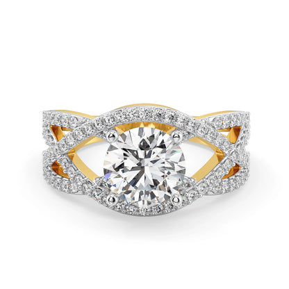 Enchanté Rose Lab Grown Diamond Ring - front view