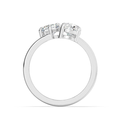Twin Radiance Lab Grown Diamond Ring - front view