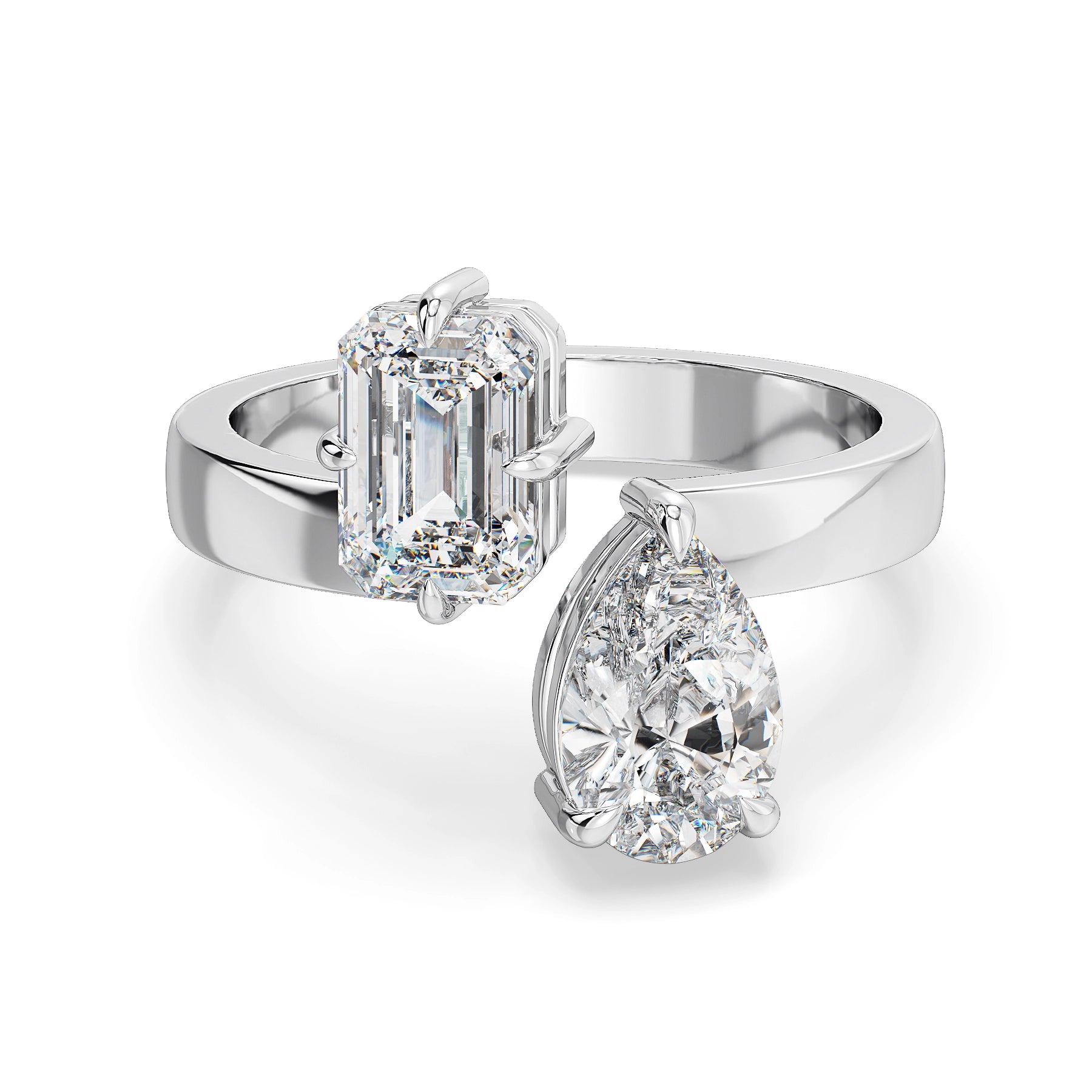 Twin Radiance Lab Grown Diamond Ring - front view