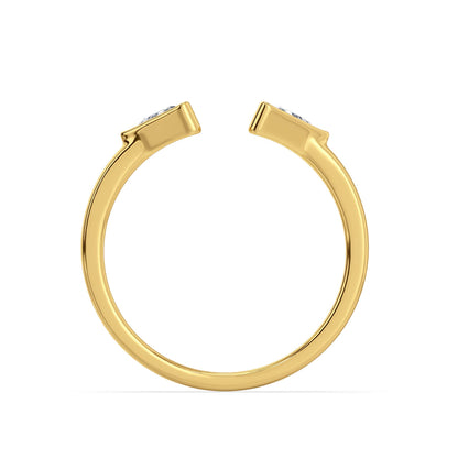 Bezel Brilliance Lab Grown Diamond Ring - back view