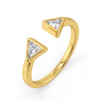 Bezel Brilliance Lab Grown Diamond Ring - top view