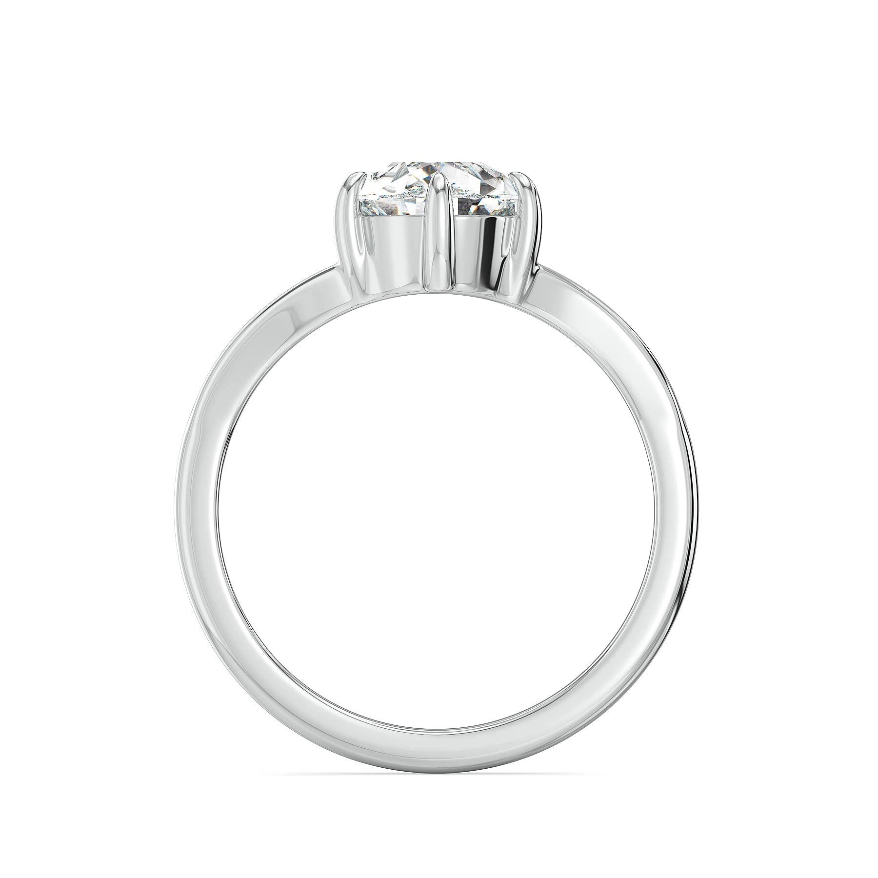 Dazzling Dewdrop Lab Grown Diamond Ring - back view