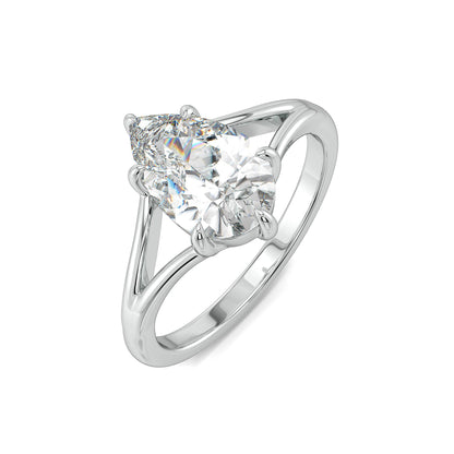 Dazzling Dewdrop Lab Grown Diamond Ring - top view