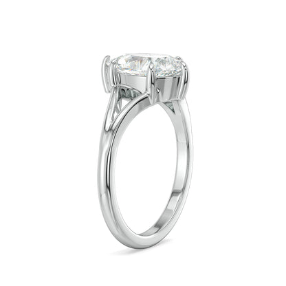 Dazzling Dewdrop Lab Grown Diamond Ring - side view