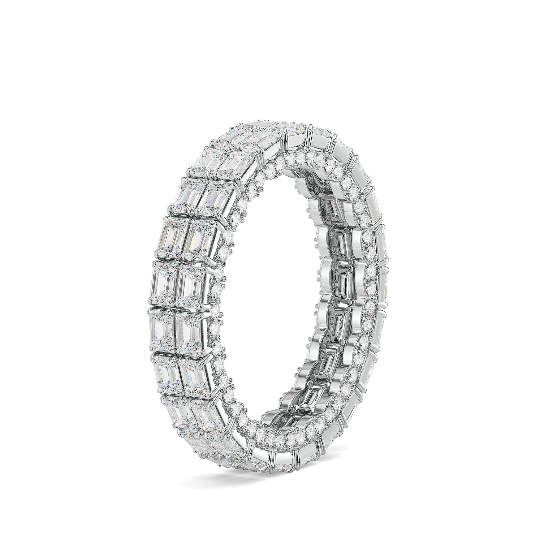 Empire Eternity Lab Grown Diamond Ring - side view