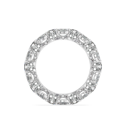 Empress Trinity Lab Grown Diamond Ring - back view