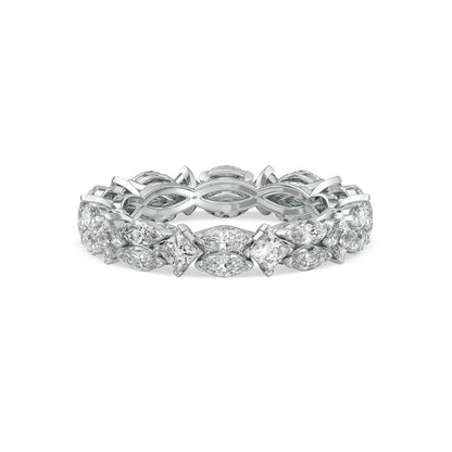 Empress Trinity Lab Grown Diamond Ring - front view in 9KT
