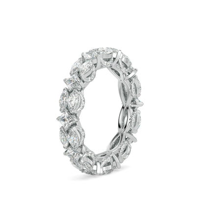 Empress Trinity Lab Grown Diamond Ring - side view