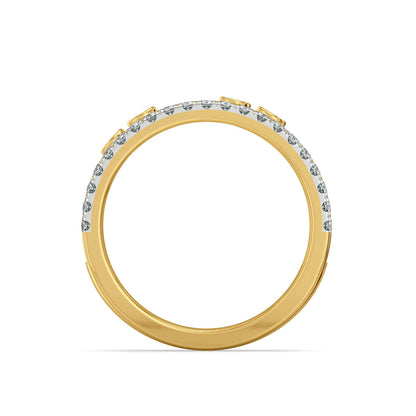 Cadence Lab Grown Diamond Band - back view