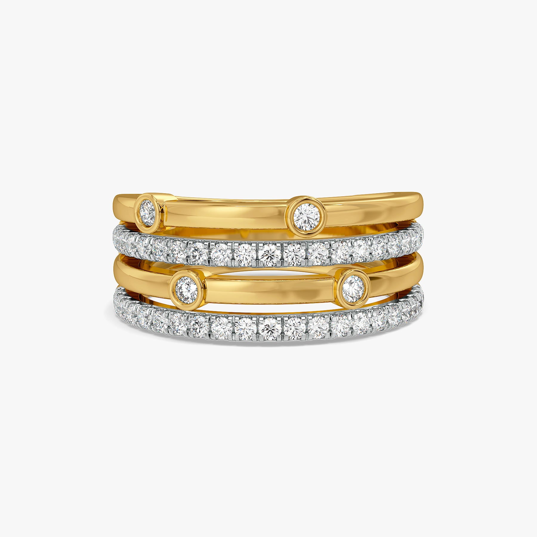 Cadence Lab Grown Diamond Band - front view