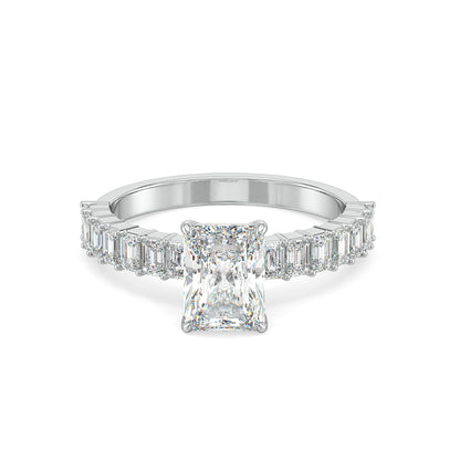 Emerald Edge Lab Grown Diamond Ring - front view