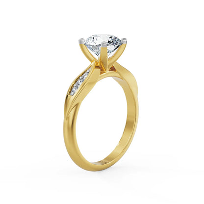 Solitaire Shimmer Hearts & Arrows Lab Grown Diamond Ring