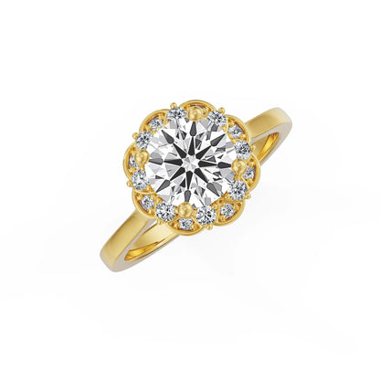 Marigold Hearts & Arrows Lab Grown Diamond Ring