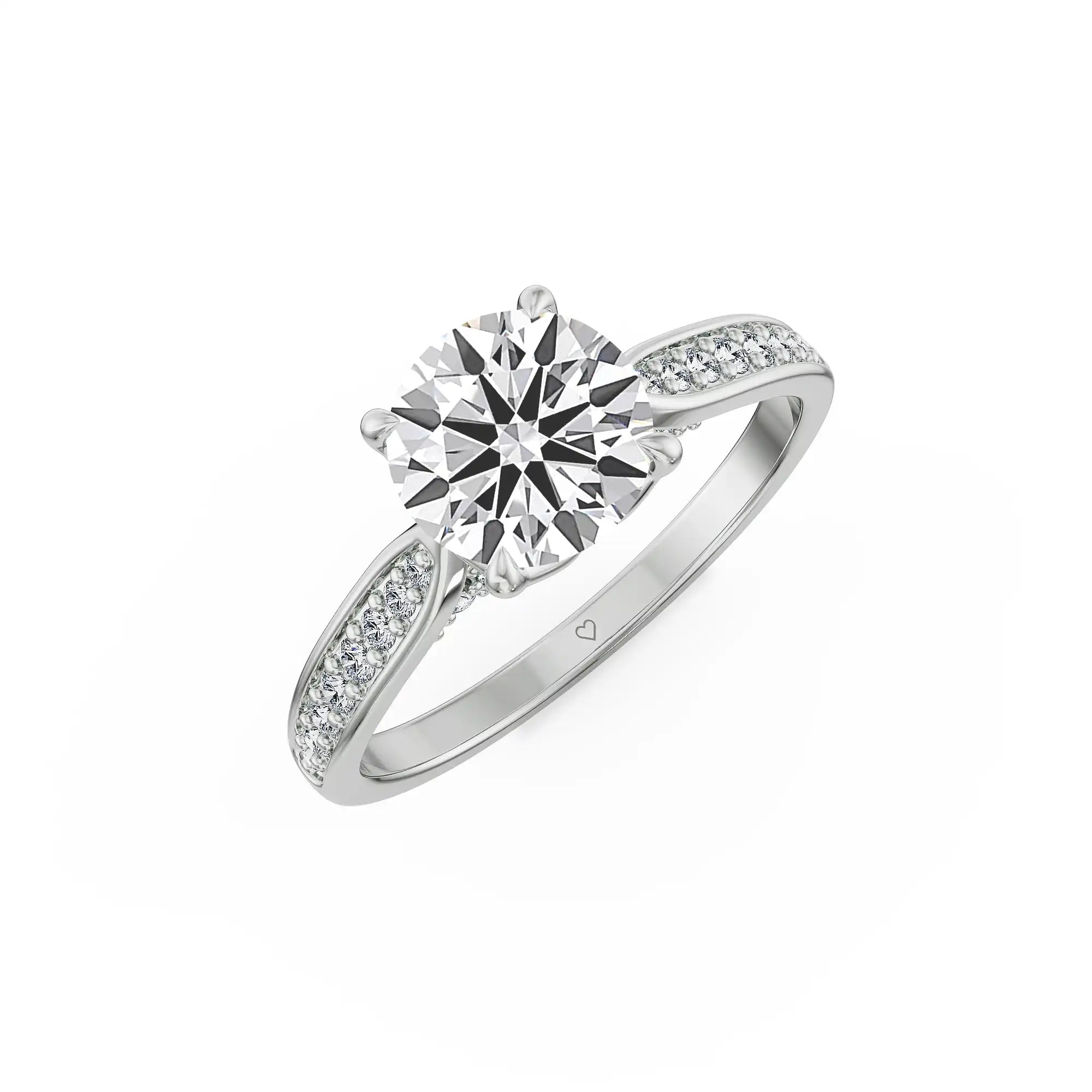 Lumina Hearts & Arrows Lab Grown Diamond Ring