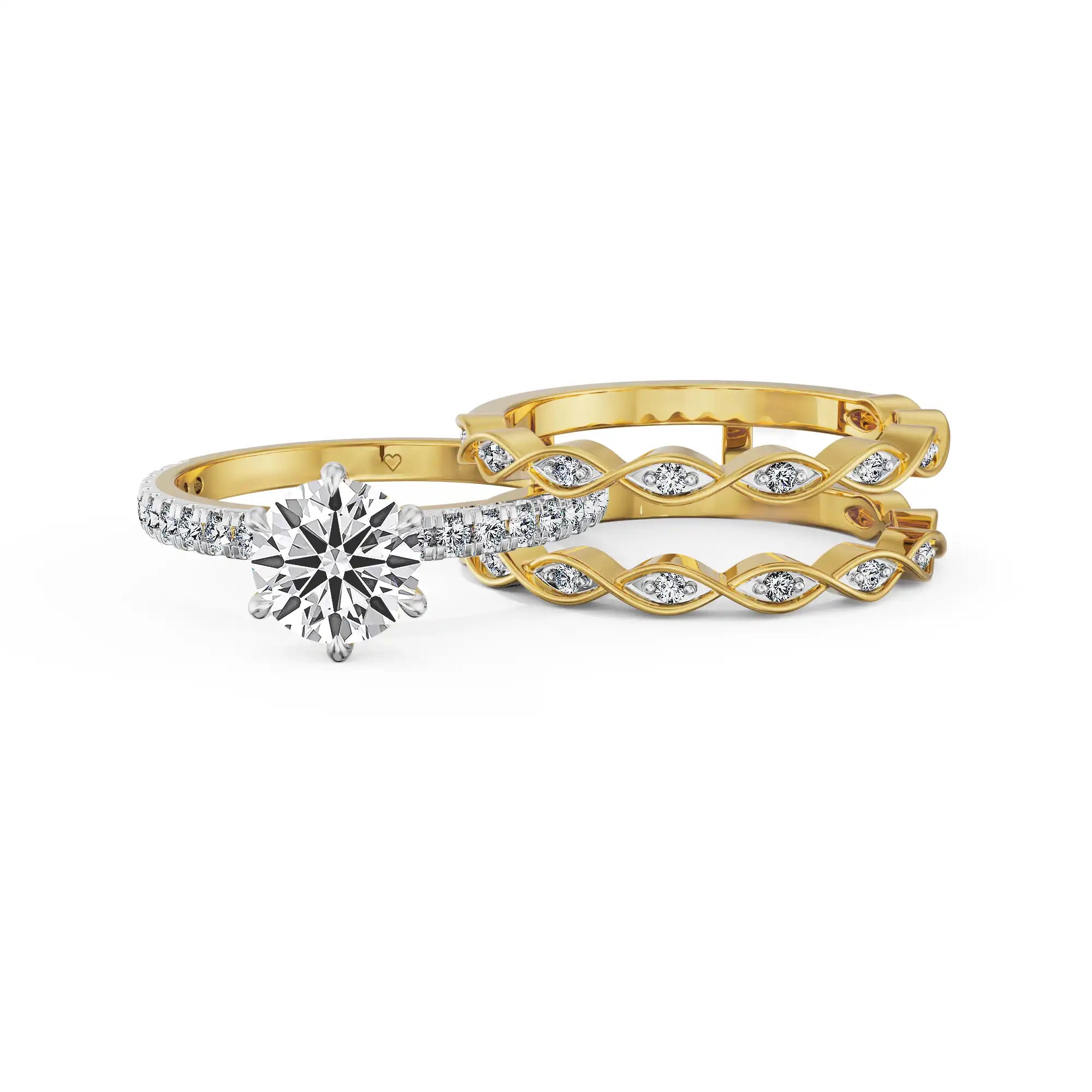Twinkle Trail Hearts & Arrows Lab Grown Diamond Ring