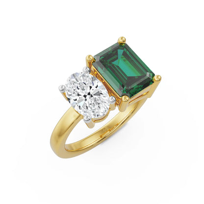 Duo Edge Lab Grown Diamond Ring