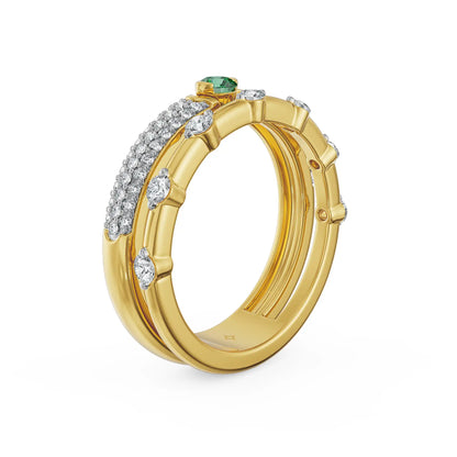 Emerald Reverie Lab Grown Diamond Ring