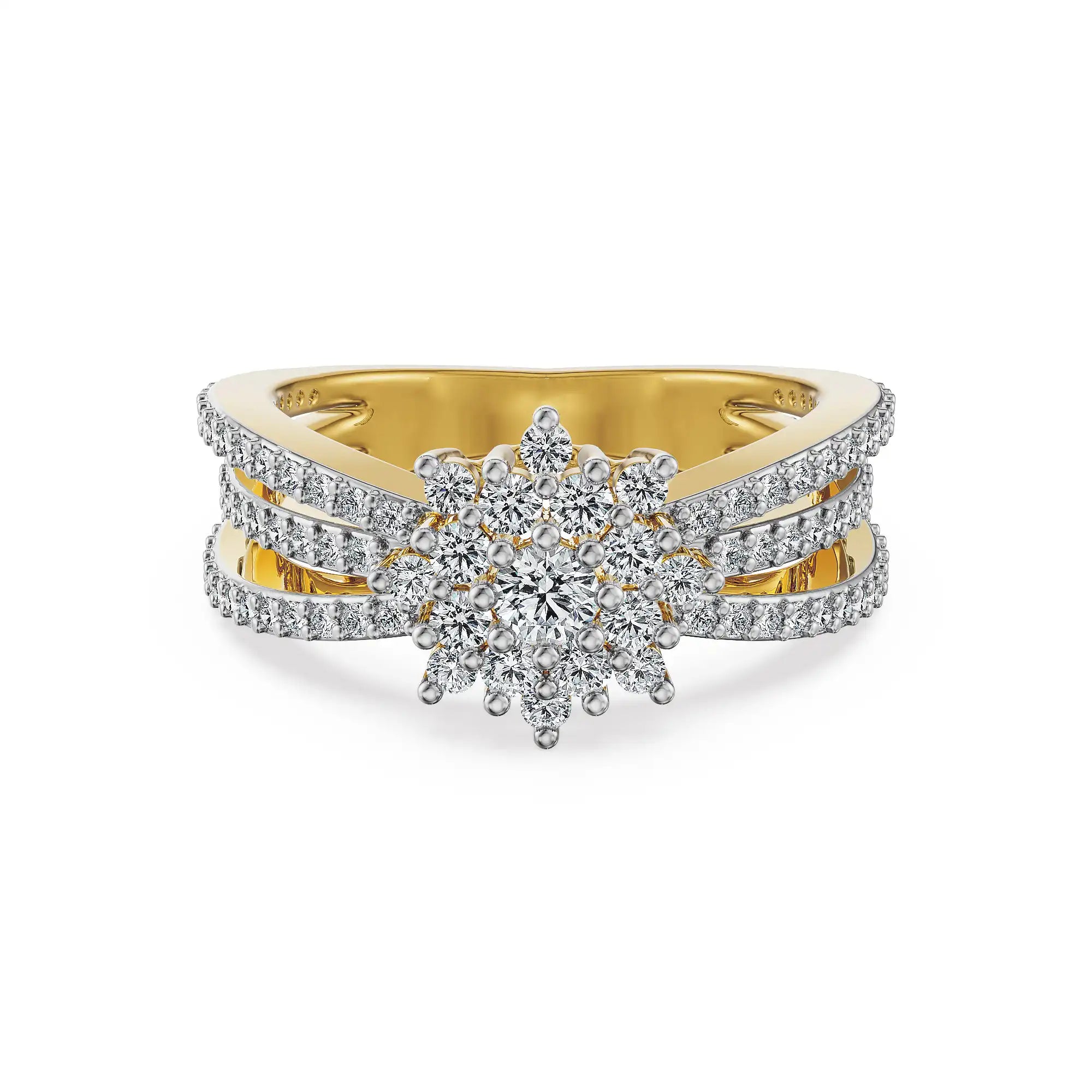 Sunburst Majesty Lab Grown Diamond Ring