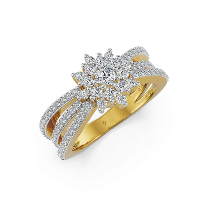 Sunburst Majesty Lab Grown Diamond Ring