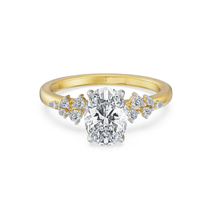Oval Aurora Lab Grown Diamond Ring