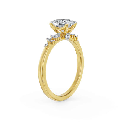 Oval Aurora Lab Grown Diamond Ring