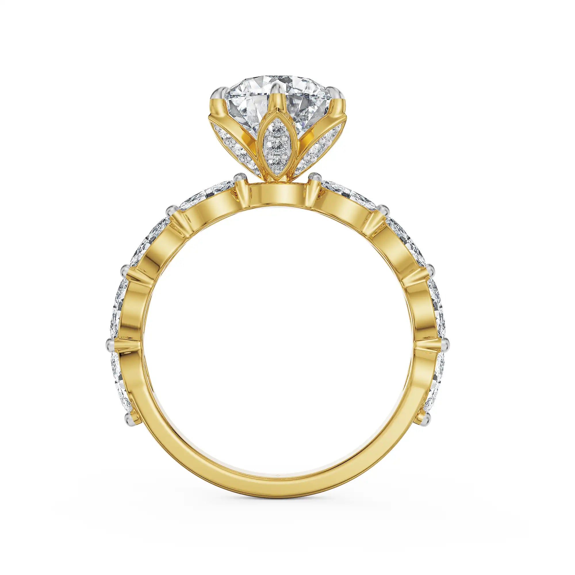 Celestia Round Lab Grown Diamond Ring