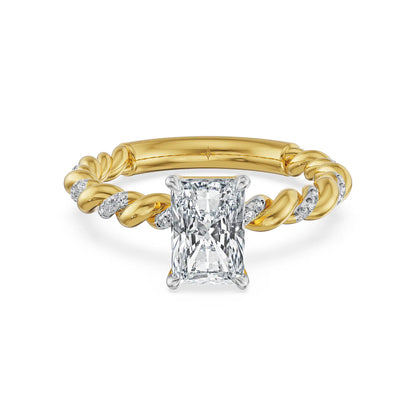 Twilight Tress Radiant Lab Grown Diamond Ring